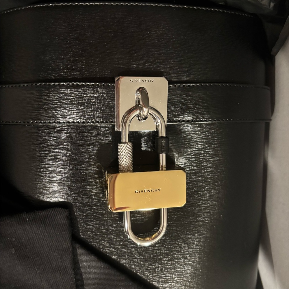 Black Tall Boots with Silver Lock Detail - Picture 9 of 11